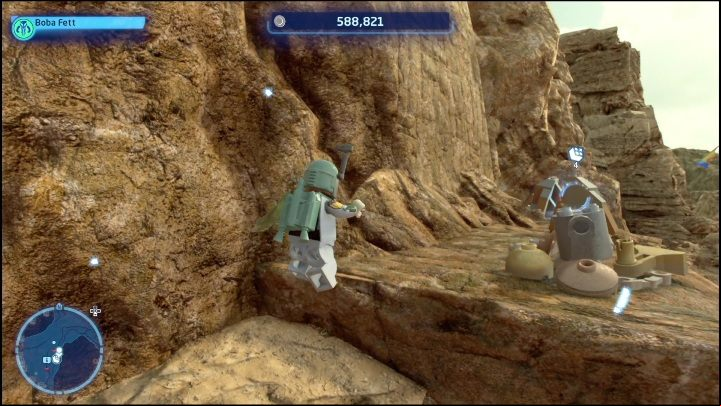 This is another brick that is lying on the ground - LEGO Skywalker Saga: Forbidden Valley - list of all puzzles - Pasaana - LEGO Skywalker Saga Guide