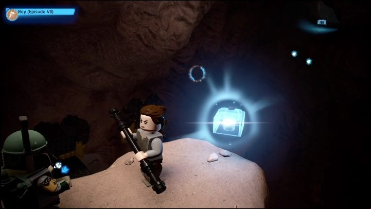 You can find this collectible underground - LEGO Skywalker Saga: Forbidden Valley - list of all puzzles - Pasaana - LEGO Skywalker Saga Guide