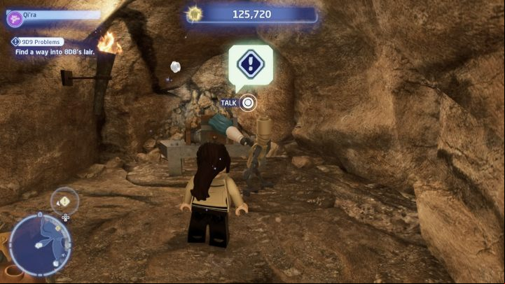 Switch to Scoundrel and talk to the droid you're looking for - LEGO Skywalker Saga: 9D9 Problems - walkthrough - Tatooine - the desert of Jundland - LEGO Skywalker Saga Guide