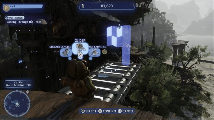 To complete the trial, you have to all 4 gates as quickly as possible - LEGO Skywalker Saga: Kashyyyk - trial, walkthrough - Trials - LEGO Skywalker Saga Guide