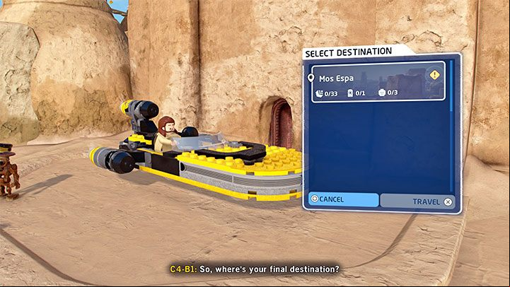 In some cases , there may be several open locations on the surface of the same planet - LEGO Skywalker Saga: Open locations and levels - how do they differ? - Basics - LEGO Skywalker Saga Guide