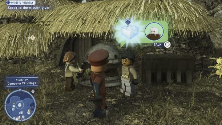 Talk to the quest giver and accept the task - LEGO Skywalker Saga: Wildlife Wishlist - walkthrough - Kef Bir - Disaster site - LEGO Skywalker Saga Guide