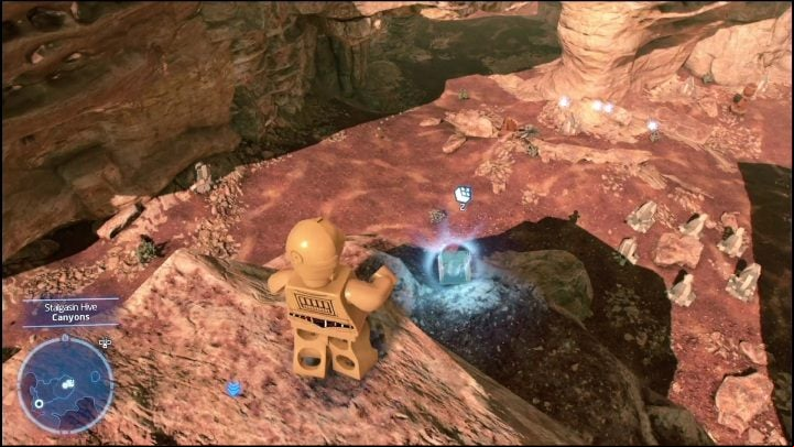 This brick is hidden on a huge rock in the south-western part of this area - LEGO Skywalker Saga: Stalgasin Hive - list of all puzzles - Geonosis - LEGO Skywalker Saga Guide