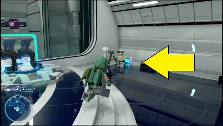 The battery is in a separate room, in a south-western part of the city - LEGO Skywalker Saga: Tipoca City - list of all puzzles - Kamino - LEGO Skywalker Saga Guide