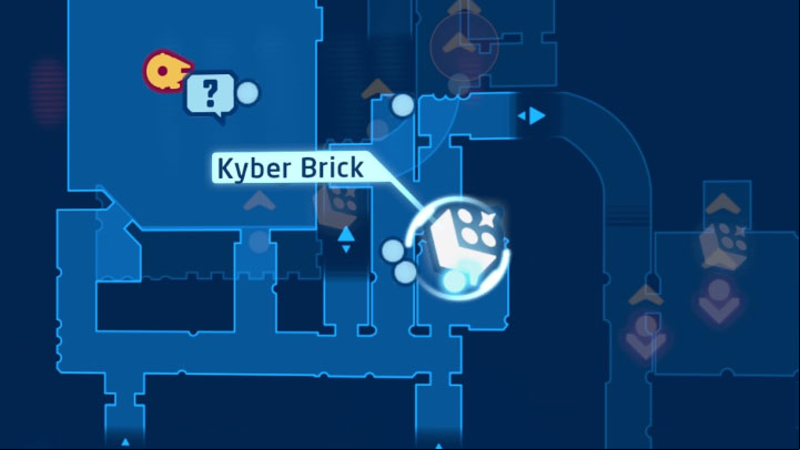 The brick is on the lower level, in the central part of the Death Star - LEGO Skywalker Saga: Death Star I (Death Star I) - unlocking and list of all puzzles - Flagships - LEGO Skywalker Saga Guide
