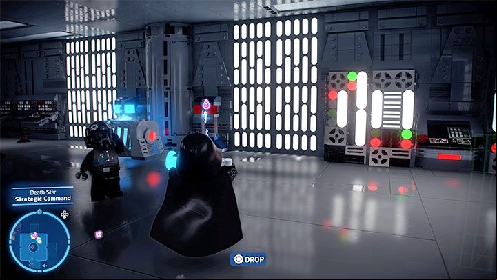 In order to open the container with the brick, you need to provide 2 power sources - LEGO Skywalker Saga: Death Star I (Death Star I) - unlocking and list of all puzzles - Flagships - LEGO Skywalker Saga Guide
