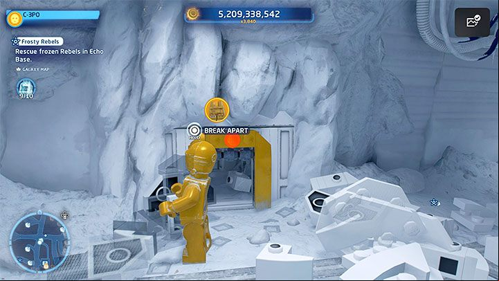 Return to the south with the code - LEGO Skywalker Saga: Frosty Rebels - walkthrough - Challenges - LEGO Skywalker Saga Guide