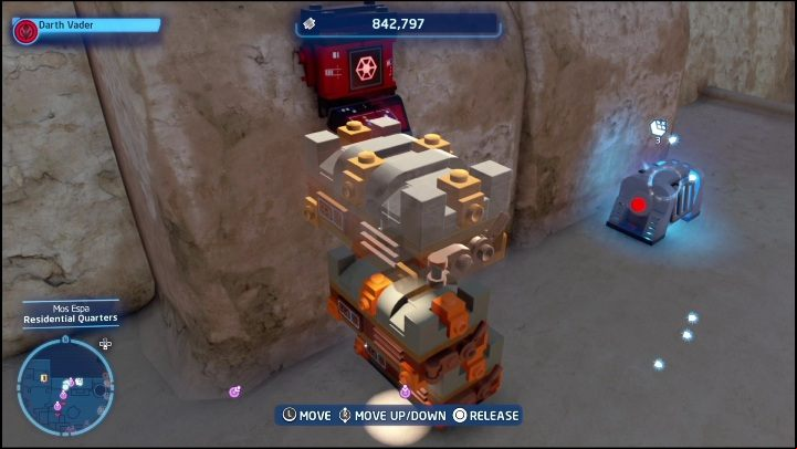 The collectible can be found locked on a building in the northern part of the region - LEGO Skywalker Saga: Mos Espa - list of all puzzles - Tatooine - LEGO Skywalker Saga Guide