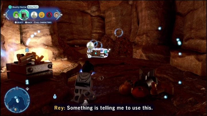 The brick is locked in a chest that can only be destroyed with a Villain's grenade - LEGO Skywalker Saga: Jundland Wastes - list of all puzzles - Tatooine - LEGO Skywalker Saga Guide