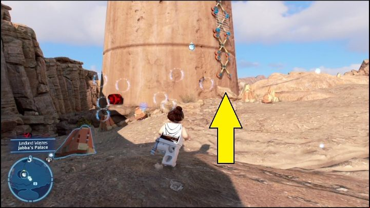 To get to this brick, you need two characters - LEGO Skywalker Saga: Jundland Wastes - list of all puzzles - Tatooine - LEGO Skywalker Saga Guide