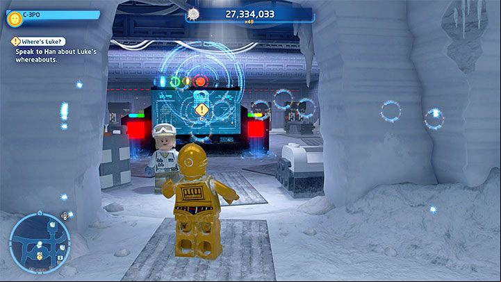 You will start the fifth episode in the Echo Base controlling the C-3PO and R2-D2 droids - LEGO Skywalker Saga: Hoth and Cold - walkthrough - Episode 5 - The Empire Strikes Back - LEGO Skywalker Saga Guide
