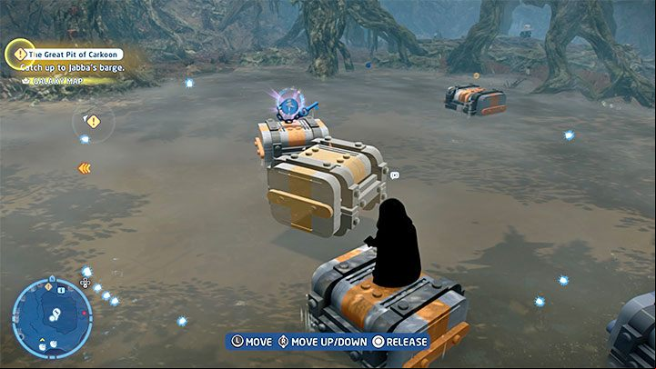 Switch to any character that can use the Force - LEGO Skywalker Saga: Dragonsnake Bog - list of all puzzles - Dagobah - LEGO Skywalker Saga Guide