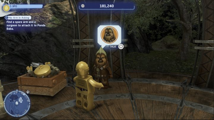 While controlling the protocol droid, talk to the NPC and accept the task - LEGO Skywalker Saga: Armed and Ready - walkthrough - Kashyyyk - Kachirho - LEGO Skywalker Saga Guide