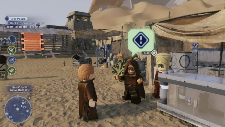Talk to a resident of Niima - LEGO Skywalker Saga: Party People - walkthrough - Hoth - Echo base - LEGO Skywalker Saga Guide