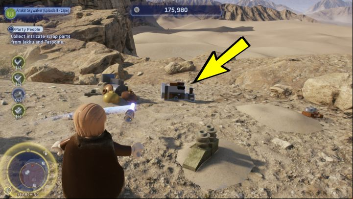 Fly to the Jundland desert on Tatooine - LEGO Skywalker Saga: Party People - walkthrough - Hoth - Echo base - LEGO Skywalker Saga Guide
