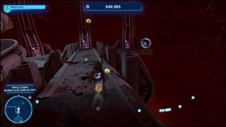 The chest holding the collectible is in the north-eastern part of the region - LEGO Skywalker Saga: Mining Complex - list of all puzzles - Mustafar - LEGO Skywalker Saga Guide