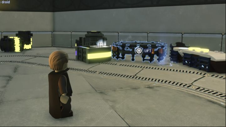 Jump down and talk to the Gungan - LEGO Skywalker Saga: Gungans Gone - walkthrough - Naboo - Lake Paonga - LEGO Skywalker Saga Guide