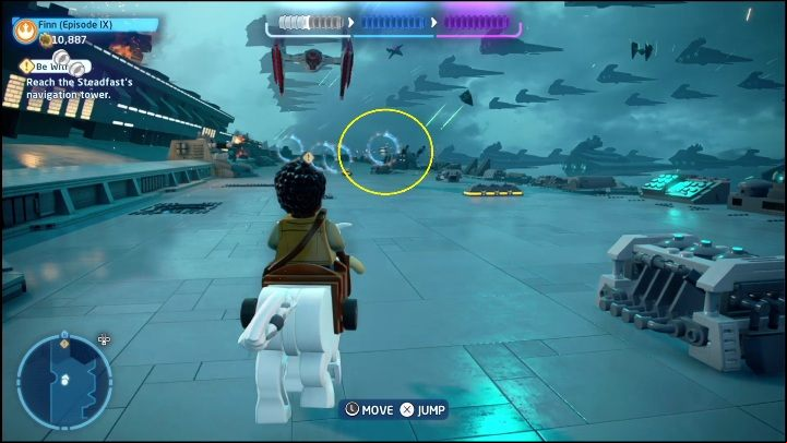 You can see this collectible while running on the map - LEGO Skywalker Saga: The Rise of Skywalker - list of collectibles and rewards - Minikits - LEGO Skywalker Saga Guide