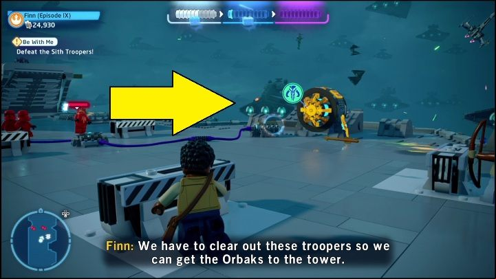 Soon after you'll reach a golden brick - LEGO Skywalker Saga: The Rise of Skywalker - list of collectibles and rewards - Minikits - LEGO Skywalker Saga Guide