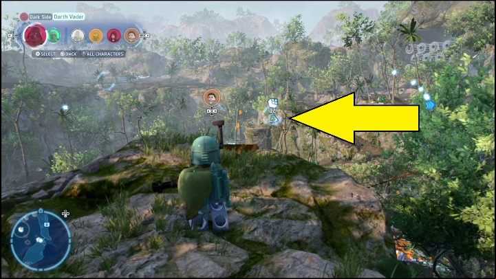 You need a Scavenger's glider to reach this collectible - LEGO Skywalker Saga: Resistance Camp - list of all puzzles - Ajan Kloss - LEGO Skywalker Saga Guide
