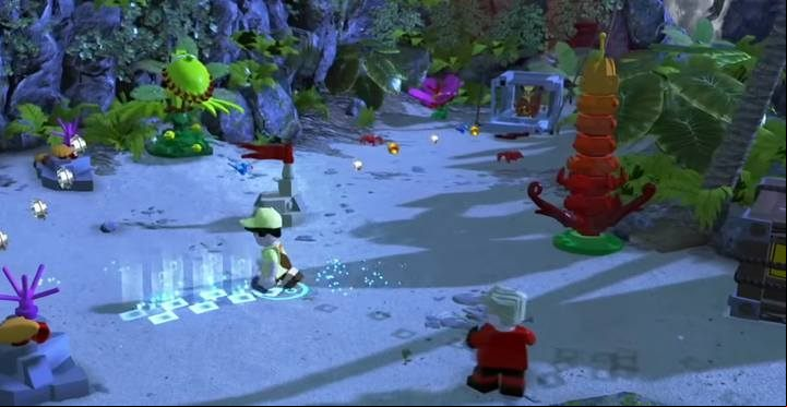 In the right part of the beach, you will find a magnifying glass, theres a trail there - Minikit in level 11 (Above Parr) in LEGO The Incredibles - Location of all minikits - LEGO The Incredibles Game Guide
