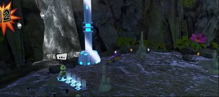 Minikit #10. - Minikit in level 11 (Above Parr) in LEGO The Incredibles - Location of all minikits - LEGO The Incredibles Game Guide