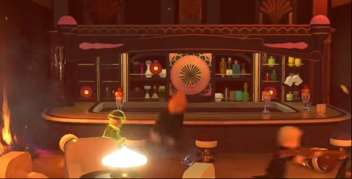 Minikit #6. - Minikit in level 8 (Vigilantes) in LEGO The Incredibles - Location of all minikits - LEGO The Incredibles Game Guide