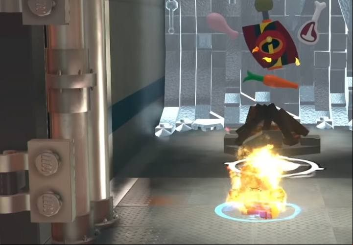 Minikit #7. - Minikits in level 6 (Screenslaver Showdown) in LEGO The Incredibles - Location of all minikits - LEGO The Incredibles Game Guide
