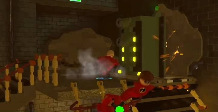 Minikit #6. - Minikits in level 4 (Elastigirl On The Case) in LEGO The Incredibles - Location of all minikits - LEGO The Incredibles Game Guide