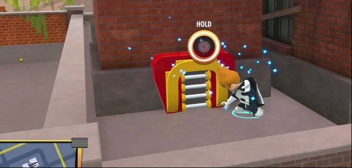 Build a way into the chimney from the boxes near it. - Industrial District | LEGO The Incredibles - Maps of challenges and golden bricks - LEGO The Incredibles Game Guide
