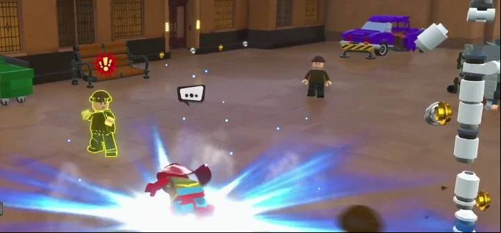 Defeat 10 groups of bandits in the city. - Challenges in LEGO The Incredibles - Maps of challenges and golden bricks - LEGO The Incredibles Game Guide