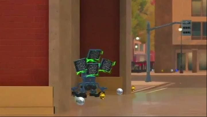 Screenslavers screen. - Challenges in LEGO The Incredibles - Maps of challenges and golden bricks - LEGO The Incredibles Game Guide