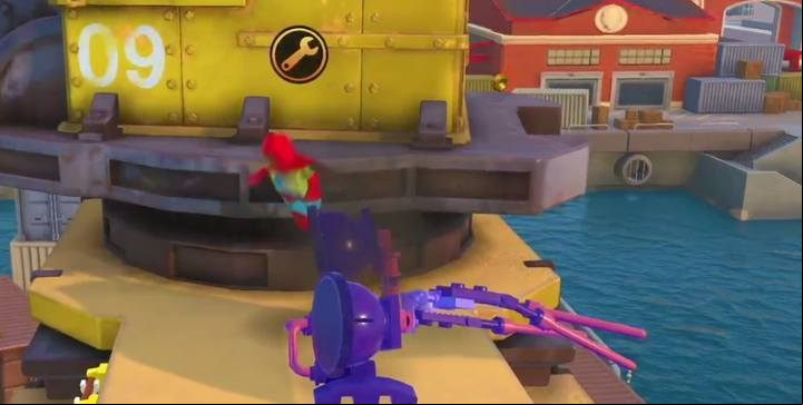 In this mission, you have to repair antennas, which are high above the ground. - Challenges in LEGO The Incredibles - Maps of challenges and golden bricks - LEGO The Incredibles Game Guide