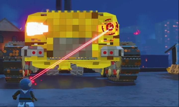 Destroy the hinges of the vehicle to get inside. - Red bricks (Super builds) - Maps of challenges and golden bricks - LEGO The Incredibles Game Guide