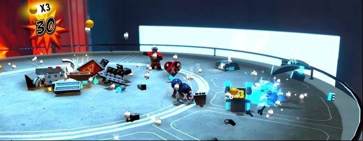 You need to visit both sides of the base. You will gain access to them by constructing terminals on either side. - Return to Nomanisan Island - Level 10 in LEGO The Incredibles Walkthrough - Walkthrough - LEGO The Incredibles Game Guide