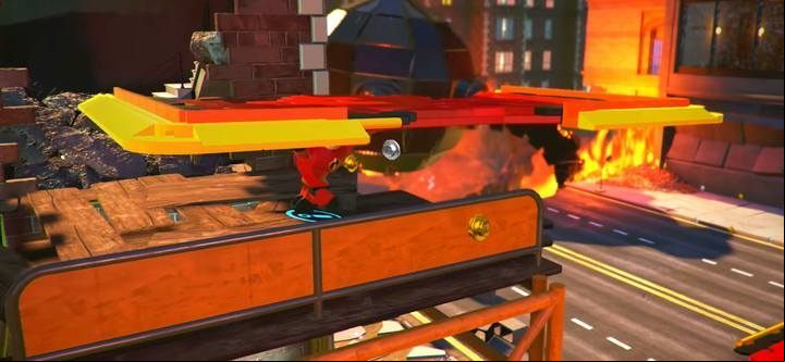 You must again construct a super build - The Final Showdown - Level 12 in LEGO The Incredibles Walkthrough - Walkthrough - LEGO The Incredibles Game Guide