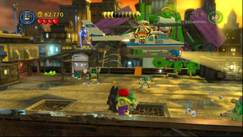 In the next location use bricks on the right to build a chopper - The Next President | Walkthrough - Walkthrough - LEGO Batman 2: DC Super Heroes Game Guide & Walkthrough