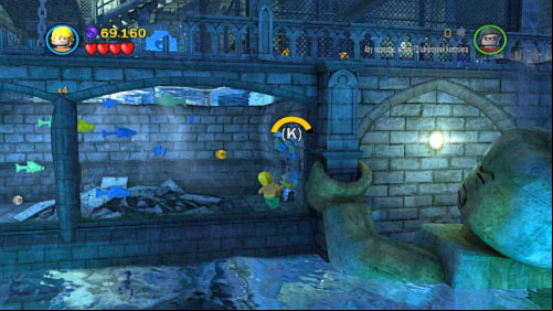 #03 - In underwater location move to the wall on the right and pull the lever with Aquaman or Killer Croc - Asylum Assignment | Minikits - Minikits - LEGO Batman 2: DC Super Heroes Game Guide & Walkthrough