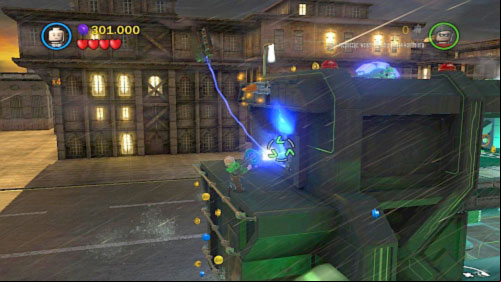 #07 - When you get to the roof of the vehicle move left, jump down on platform and use Lexs weapon to destroy black doors - Chemical Signature | Minikits - Minikits - LEGO Batman 2: DC Super Heroes Game Guide & Walkthrough