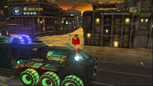 #08 - When you reach the front of the vehicle fly Superman into the air and destroy golden plate - Chemical Signature | Minikits - Minikits - LEGO Batman 2: DC Super Heroes Game Guide & Walkthrough