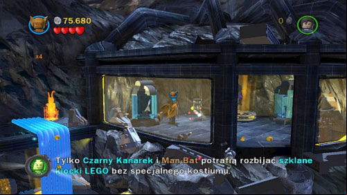 #09 - On the central rock go to the room on the left side (use Lex to destroy black doors) and destroy blue rock - Unwelcome Guests | Minikits - Minikits - LEGO Batman 2: DC Super Heroes Game Guide & Walkthrough
