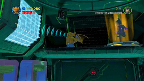 #05 - In the area with kryptonite, fly up and destroy blue bricks on the left side - Destination Metropolis | Minikits - Minikits - LEGO Batman 2: DC Super Heroes Game Guide & Walkthrough