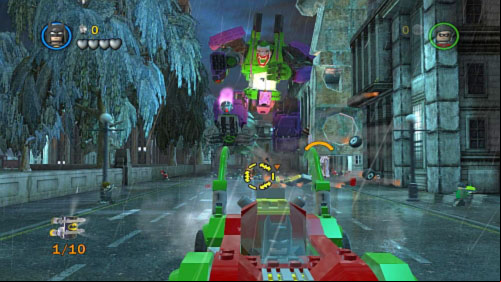 #01 - At the beginning of the chase destroy the jeep - Core Instability | Minikits - Minikits - LEGO Batman 2: DC Super Heroes Game Guide & Walkthrough