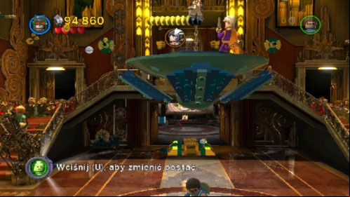 Jump on it and start heading on the higher floor by jumping on the next poles - Theatrical Pursuits | Walkthrough - Walkthrough - LEGO Batman 2: DC Super Heroes Game Guide & Walkthrough