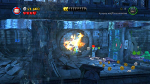 Back to Robin and start heading right - Asylum Assignment | Walkthrough - Walkthrough - LEGO Batman 2: DC Super Heroes Game Guide & Walkthrough