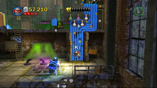 When the entrance opens through it - Chemical Crisis | Walkthrough - Walkthrough - LEGO Batman 2: DC Super Heroes Game Guide & Walkthrough