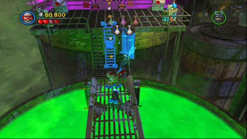 Take them and move across the bridge - Chemical Crisis | Walkthrough - Walkthrough - LEGO Batman 2: DC Super Heroes Game Guide & Walkthrough