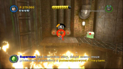 Next part of the mission is beginning in burning room - Chemical Crisis | Walkthrough - Walkthrough - LEGO Batman 2: DC Super Heroes Game Guide & Walkthrough