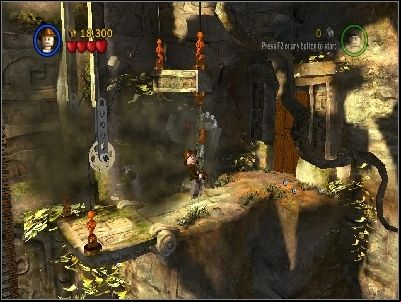 Hang on the rope - Chapter 1 - The Lost Temple - part 2 - Riders of the Lost Ark - LEGO Indiana Jones: The Original Adventures - Game Guide and Walkthrough