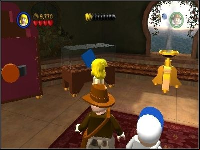 Defeat next group of guards and use Willie scream to destroy glass around blue book - Chapter 2 - Pankot Secrets - part 2 - The Temple of Doom - LEGO Indiana Jones: The Original Adventures - Game Guide and Walkthrough